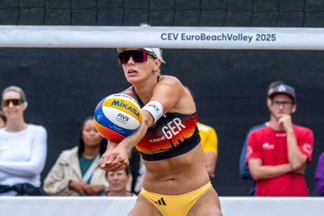 RECORD DATE NOT STATED European Championship, EM, Europameisterschaft - Beachvolleyball Düsseldorf, 31.07.2025 Linda Bock (GER); European Championship - Beachvolleyball Düsseldorf am 31.07.2025 Copyright: xBEAUTIFULxSPORTS PeterxWeberx