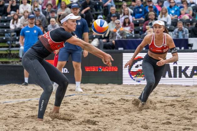 RECORD DATE NOT STATED European Championship, EM, Europameisterschaft - Beachvolleyball Düsseldorf, 31.07.2025 Anouk Verge-Depre ( SUI ); European Championship - Beachvolleyball Düsseldorf am 31.07.2025 Copyright: xBEAUTIFULxSPORTS PeterxWeberx