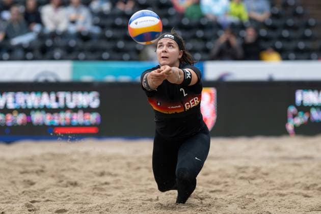 RECORD DATE NOT STATED European Championship, EM, Europameisterschaft - Beachvolleyball Düsseldorf, 31.07.2025 Anna Grüne (GER); European Championship - Beachvolleyball Düsseldorf am 31.07.2025 Copyright: xBEAUTIFULxSPORTS PeterxWeberx