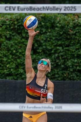 RECORD DATE NOT STATED European Championship, EM, Europameisterschaft - Beachvolleyball Düsseldorf, 31.07.2025 Louisa Lippmann (GER); European Championship - Beachvolleyball Düsseldorf am 31.07.2025 Copyright: xBEAUTIFULxSPORTS PeterxWeberx