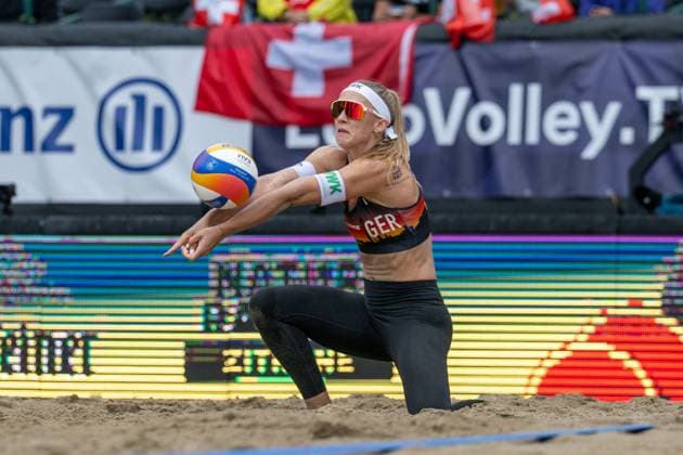 RECORD DATE NOT STATED European Championship, EM, Europameisterschaft - Beachvolleyball Düsseldorf, 31.07.2025 Sandra Ittlinger (GER); European Championship - Beachvolleyball Düsseldorf am 31.07.2025 Copyright: xBEAUTIFULxSPORTS PeterxWeberx