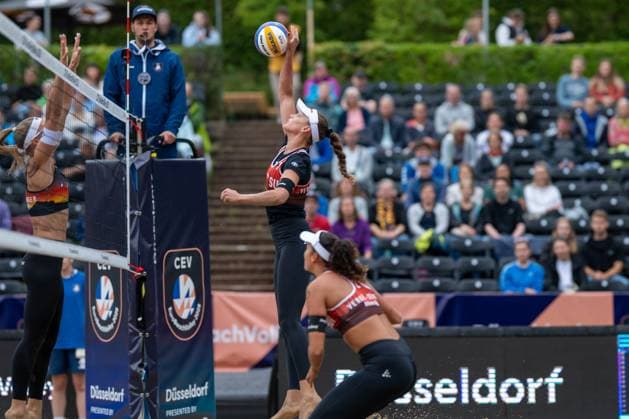 RECORD DATE NOT STATED European Championship, EM, Europameisterschaft - Beachvolleyball Düsseldorf, 31.07.2025 Anouk Verge-Depre ( SUI ); European Championship - Beachvolleyball Düsseldorf am 31.07.2025 Copyright: xBEAUTIFULxSPORTS PeterxWeberx