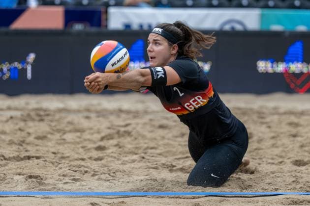 RECORD DATE NOT STATED European Championship, EM, Europameisterschaft - Beachvolleyball Düsseldorf, 31.07.2025 Anna Grüne (GER); European Championship - Beachvolleyball Düsseldorf am 31.07.2025 Copyright: xBEAUTIFULxSPORTS PeterxWeberx