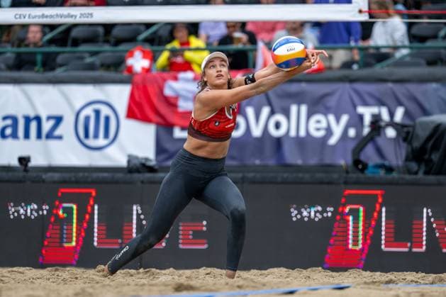 RECORD DATE NOT STATED European Championship, EM, Europameisterschaft - Beachvolleyball Düsseldorf, 31.07.2025 Zoe Verge-Depre ( SUI ); European Championship - Beachvolleyball Düsseldorf am 31.07.2025 Copyright: xBEAUTIFULxSPORTS PeterxWeberx