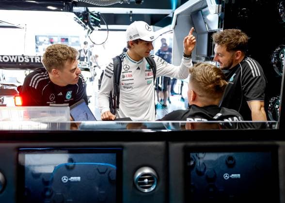 12 Andrea Kimi Antonelli (ITA, Mercedes-AMG Petronas F1 Team), F1 Grand Prix of Hungary at Hungaroring on July 31, 2025 in Budapest, Hungary. (Photo by HOCH ZWEI) Budapest Hungary