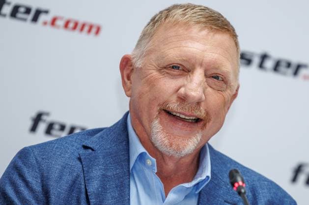 Ehemaliger Tennisprofi Boris Becker bei einem Pressetermin im Hotel Adlon Kempinski in Berlin am 31.07.2025 Pressetermin mit Boris Becker und Stefan Effenberg *** Former tennis pro Boris Becker at a press event at the Hotel Adlon Kempinski in Berlin on 31 07 2025 Press event with Boris Becker and Stefan Effenberg