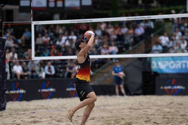 RECORD DATE NOT STATED European Championship, EM, Europameisterschaft - Beachvolleyball Düsseldorf, 31.07.2025 ; European Championship - Beachvolleyball Düsseldorf am 31.07.2025 Copyright: xBEAUTIFULxSPORTS PeterxWeberx
