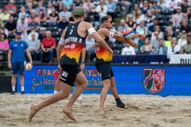 RECORD DATE NOT STATED European Championship, EM, Europameisterschaft - Beachvolleyball Düsseldorf, 31.07.2025 Jonas Sagstetter (GER); European Championship - Beachvolleyball Düsseldorf am 31.07.2025 Copyright: xBEAUTIFULxSPORTS PeterxWeberx