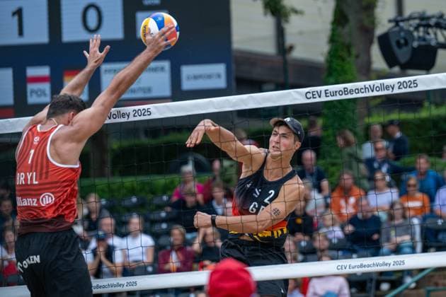 RECORD DATE NOT STATED European Championship, EM, Europameisterschaft - Beachvolleyball Düsseldorf, 31.07.2025 Sven Winter (GER); European Championship - Beachvolleyball Düsseldorf am 31.07.2025 Copyright: xBEAUTIFULxSPORTS PeterxWeberx