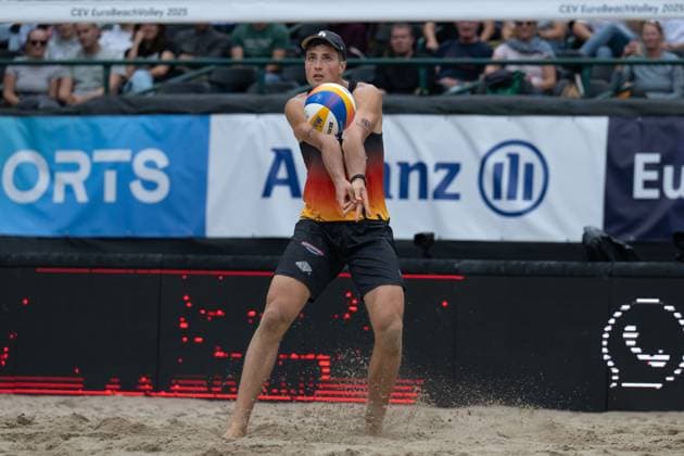 RECORD DATE NOT STATED European Championship, EM, Europameisterschaft - Beachvolleyball Düsseldorf, 31.07.2025 Sven Winter (GER); European Championship - Beachvolleyball Düsseldorf am 31.07.2025 Copyright: xBEAUTIFULxSPORTS PeterxWeberx