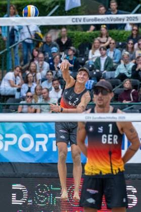 RECORD DATE NOT STATED European Championship, EM, Europameisterschaft - Beachvolleyball Düsseldorf, 31.07.2025 Sven Winter (GER); European Championship - Beachvolleyball Düsseldorf am 31.07.2025 Copyright: xBEAUTIFULxSPORTS PeterxWeberx