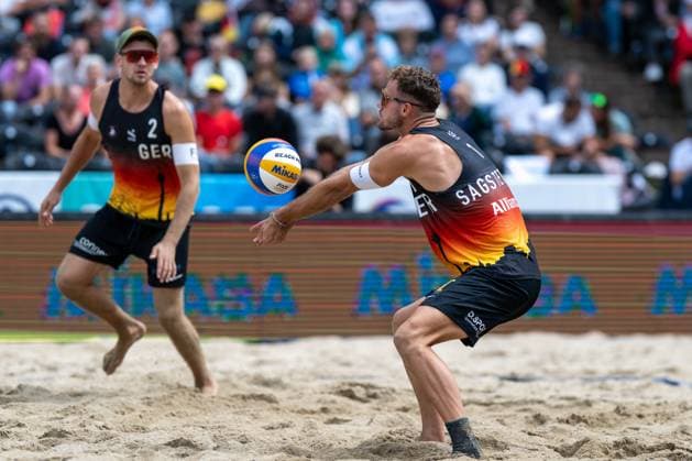 RECORD DATE NOT STATED European Championship, EM, Europameisterschaft - Beachvolleyball Düsseldorf, 31.07.2025 Jonas Sagstetter (GER); European Championship - Beachvolleyball Düsseldorf am 31.07.2025 Copyright: xBEAUTIFULxSPORTS PeterxWeberx
