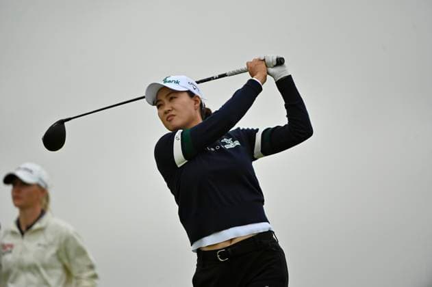 31st July 2025; Royal Porthcawl Golf Club, Porthcawl, Wales; AIG Womens Open Golf, Round 1; Minjee Lee teeing off from the 3rd tee  AledxHopkins