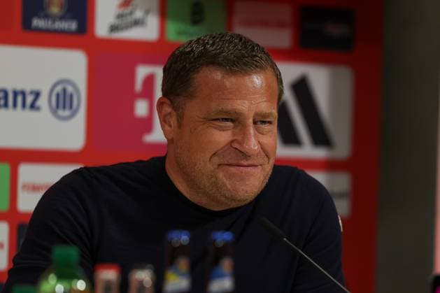 Max Eberl (FC Bayern Muenchen, Sportvorstand), GER, Vorstellung Luis Diaz, FC Bayern Muenchen, Fussball, Pressekonferenz, Saison 2025 2026, 31.07.2025, GER, Vorstellung Luis Diaz, FC Bayern Muenchen, Fussball, Pressekonferenz, Saison 2025 2026, 31.07.2025 Muenchen *** Max Eberl FC Bayern Muenchen, Chief Sports Officer , GER, Presentation Luis Diaz, FC Bayern Muenchen, Football, Press conference, Season 2025 2026, 31 07 2025, GER, Presentation Luis Diaz, FC Bayern Muenchen, Football, Press conference, Season 2025 2026, 31 07 2025 Muenchen Copyright: xEibner-Pressefoto JennixMaulx EP_JML