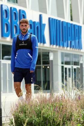 31.07.2025, xrekx, Fussball 2.Bundesliga, Karlsruher SC - Training v.l. Fabian Schleusener (Karlsruher SC) (DFL DFB REGULATIONS PROHIBIT ANY USE OF PHOTOGRAPHS as IMAGE SEQUENCES and or QUASI-VIDEO) Karlsruhe