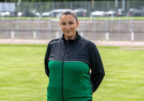 Betreuerin Jenny Zwierzycki; BFC Preussen; Regionalliga Nordost, Porträttermin 2025 2026, 29.07.2025, Copyright: xSebastianxRäppold MatthiasxKochx
