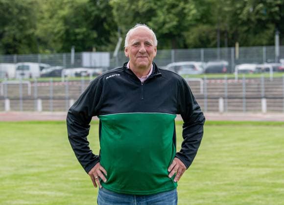 Präsident Uwe Utz; BFC Preussen; Regionalliga Nordost, Porträttermin 2025 2026, 29.07.2025, Copyright: xSebastianxRäppold MatthiasxKochx