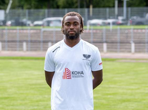 Shean Mensah; BFC Preussen; Regionalliga Nordost, Porträttermin 2025 2026, 29.07.2025, Copyright: xSebastianxRäppold MatthiasxKochx