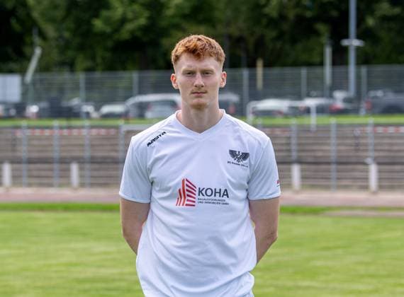 Nikolas Frank; BFC Preussen; Regionalliga Nordost, Porträttermin 2025 2026, 29.07.2025, Copyright: xSebastianxRäppold MatthiasxKochx