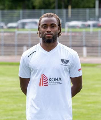 Shean Mensah; BFC Preussen; Regionalliga Nordost, Porträttermin 2025 2026, 29.07.2025, Copyright: xSebastianxRäppold MatthiasxKochx