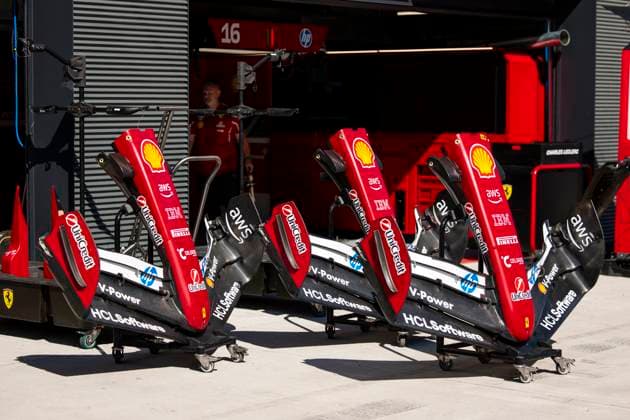 F1 - HUNGARIAN GRAND PRIX 2025 Scuderia Ferrari SF-25, mechanical detail during the 2025 Formula 1 Lenovo Hungarian Grand Prix, 14th round of the 2025 FIA Formula One World Championship, WM, Weltmeisterschaft from August 1 to 3, 2025 on the Hungaroring, in Mogyorod, Hungary - MogyorodHungary  Copyright: xJulienxDelfossex