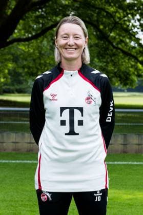 Google Pixel Frauen-Bundesliga, Mannschaftsfoto und Portraittermin; 31.07.2025 Jaqueline Dünker (Co-Trainerin 1. FC Köln) Google Pixel Frauen-Bundesliga, Mannschaftsfoto und Portraittermin Saison 2025 26, Köln, Platz 2 am 31.07.2025 Copyright: xBEAUTIFULxSPORTS Wunderlx