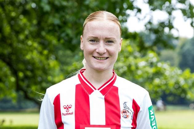 Google Pixel Frauen-Bundesliga, Mannschaftsfoto und Portraittermin; 31.07.2025 Anna Gerhardt (1. FC Köln, 21) Google Pixel Frauen-Bundesliga, Mannschaftsfoto und Portraittermin Saison 2025 26, Köln, Platz 2 am 31.07.2025 Copyright: xBEAUTIFULxSPORTS Wunderlx