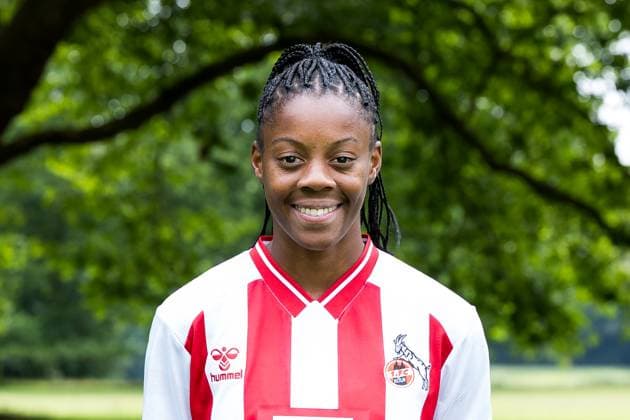 Google Pixel Frauen-Bundesliga, Mannschaftsfoto und Portraittermin; 31.07.2025 Lydia Andrade (1. FC Köln, 17) Google Pixel Frauen-Bundesliga, Mannschaftsfoto und Portraittermin Saison 2025 26, Köln, Platz 2 am 31.07.2025 Copyright: xBEAUTIFULxSPORTS Wunderlx