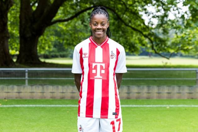 Google Pixel Frauen-Bundesliga, Mannschaftsfoto und Portraittermin; 31.07.2025 Lydia Andrade (1. FC Köln, 17) Google Pixel Frauen-Bundesliga, Mannschaftsfoto und Portraittermin Saison 2025 26, Köln, Platz 2 am 31.07.2025 Copyright: xBEAUTIFULxSPORTS Wunderlx