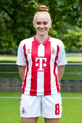 Google Pixel Frauen-Bundesliga, Mannschaftsfoto und Portraittermin; 31.07.2025 Laura Vogt (1. FC Köln, 8) Google Pixel Frauen-Bundesliga, Mannschaftsfoto und Portraittermin Saison 2025 26, Köln, Platz 2 am 31.07.2025 Copyright: xBEAUTIFULxSPORTS Wunderlx