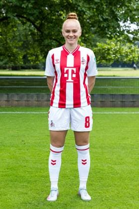 Google Pixel Frauen-Bundesliga, Mannschaftsfoto und Portraittermin; 31.07.2025 Laura Vogt (1. FC Köln, 8) Google Pixel Frauen-Bundesliga, Mannschaftsfoto und Portraittermin Saison 2025 26, Köln, Platz 2 am 31.07.2025 Copyright: xBEAUTIFULxSPORTS Wunderlx