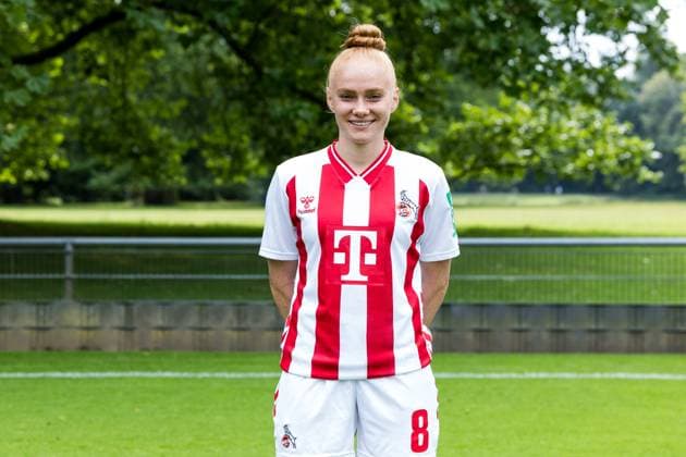 Google Pixel Frauen-Bundesliga, Mannschaftsfoto und Portraittermin; 31.07.2025 Laura Vogt (1. FC Köln, 8) Google Pixel Frauen-Bundesliga, Mannschaftsfoto und Portraittermin Saison 2025 26, Köln, Platz 2 am 31.07.2025 Copyright: xBEAUTIFULxSPORTS Wunderlx