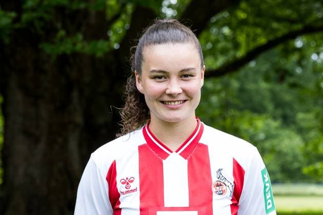 Google Pixel Frauen-Bundesliga, Mannschaftsfoto und Portraittermin; 31.07.2025 Amelie Bohnen (1. FC Köln, 15) Google Pixel Frauen-Bundesliga, Mannschaftsfoto und Portraittermin Saison 2025 26, Köln, Platz 2 am 31.07.2025 Copyright: xBEAUTIFULxSPORTS Wunderlx