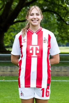 Google Pixel Frauen-Bundesliga, Mannschaftsfoto und Portraittermin; 31.07.2025 Zoe Hasenauer (1. FC Köln, 16) Google Pixel Frauen-Bundesliga, Mannschaftsfoto und Portraittermin Saison 2025 26, Köln, Platz 2 am 31.07.2025 Copyright: xBEAUTIFULxSPORTS Wunderlx
