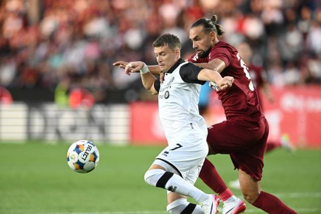 ROU, Cluj-Napoca: CFR 1907 Cluj goes against Lugano The match counting for the second qualifying round of UEFA Europa League was disputed on July 31 st 2025 on Dr Constantin Radulescu Stadium Copyright: xAncaxTepeix