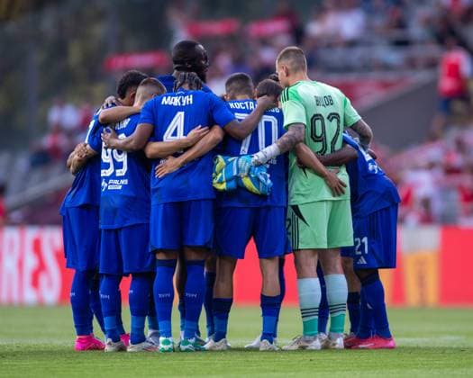 July 31, 2025, Braga, Braga, Portugal: PFK Levski Sofia team before the game start during the UEFA Europe League 2025 26 qualification round 2 match between SC Braga and PFK Levski Sofia at Estadio Municipal de Braga on July 31, 2025 in Braga, Portugal. Braga Portugal - ZUMAl192 20250731_zsp_l192_014 Copyright: xMiguelxLemosx