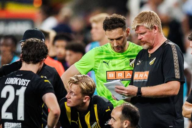 250731 Goalkeeper Etrit Berisha of Häcken ahead of the penalty shootout during the UEFA Europa League second qualifying round match between Häcken and Anderlecht on July 31, 2025 in Gothenburg. BELGIUM OUT Photo: Michael Erichsen BILDBYRAN COP 89 MI0858 fotboll football soccer fotball uefa europa league kval europa league häcken anderlecht bbeng Copyright: MICHAELxERICHSEN BB250731MI069