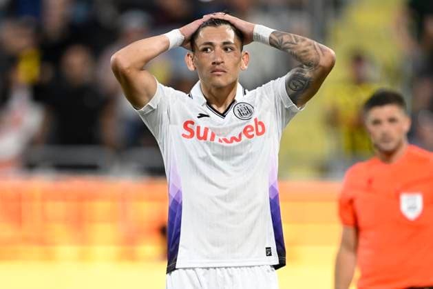 BK Hacken v RSC Anderlecht - UEFA Europa League GOTHENBURG, SWEDEN - JULY 31 : Vazquez Luis forward of RSC Anderlecht missing a penalty during the UEFA Europa League 2025 26 second qualifying round second leg between BK Hacken and RSC Anderlecht on July 31, 2025 in Gothenburg, Sweden, 31 07 2025 Gothenburg Sweden  Copyright: xNicoxVereeckenx