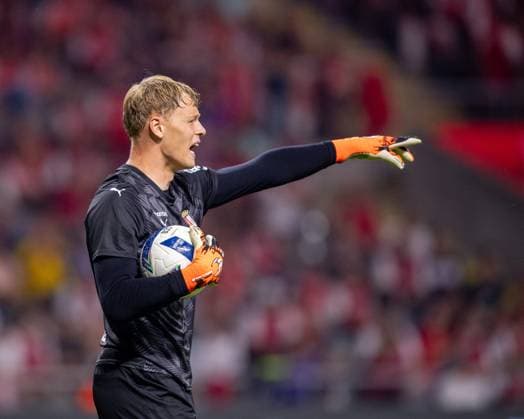 July 31, 2025, Braga, Braga, Portugal: LUKAS HORNICEK from SC Braga seen pointing during the UEFA Europe League 2025 26 qualification round 2 match between SC Braga and PFK Levski Sofia at Estadio Municipal de Braga on July 31, 2025 in Braga, Portugal. Braga Portugal - ZUMAl192 20250731_zsp_l192_076 Copyright: xMiguelxLemosx