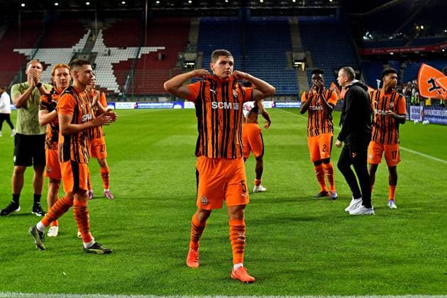 2025.07.31 Krakow Pilka nozna , UEFA Liga Europy sezon 2025 26 Szachtar Donieck - Besiktas Stambul N z Pilkarze Szachtara radosc po meczu, Valerii Bondar Foto Krzysztof Porebski PressFocus 2025.07.31 Krakow Football , UEFA Europa League , 2025 2026 season FC Shakhtar Donetsk - Besiktas JK Istanbul Pilkarze Szachtara radosc po meczu, Valerii Bondar Credit: Krzysztof Porebski PressFocus NEWSPIX.PL --- newspix.pl 