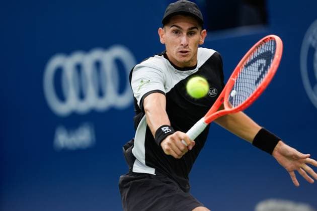 National Bank Open 2025 - Day 6 ORONTO, CANADA - JULY 31: Matteo Arnaldi of Italy in action against Alexander Zverev of Germany on day six of the 2025 National Bank Open at Sobeys Stadium in Toronto, Ontario, Canada on July 31, 2025. Mert Alper Dervis Anadolu Ontario Canada. Editorial use only. Please get in touch for any other usage.  Copyright: x2025xAnadoluxMertxAlperxDervisx