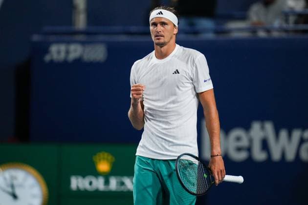 ATP, Tennis Herren Masters 1000 National Bank Open Toronto Presented by Rogers 2025 - Day 6 Alexander Zverev of Germany celebrates after winning the match against Mateo Arnaldi of Italy during the Men s Singles third round match on day 6 of the ATP Masters 1000 National Bank Open at Sobeys Stadium. on July 31, 2025 in Toronto, Canada. (Photo by Leonardo Ramirez Eyepix Group) Copyright: xLeonardoxRamirezx xEyepixxGroupx LR-31072025-08654