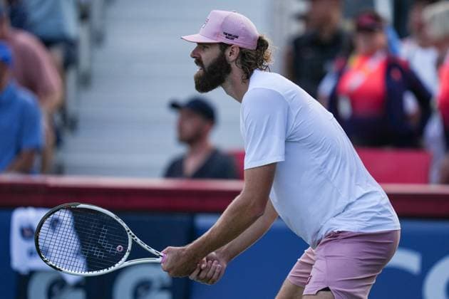 ATP, Tennis Herren Masters 1000 National Bank Open Toronto Presented by Rogers 2025 - Day 6 Reilly Opelka of the United States looks on against Learner Tien of the United States during the Men s Singles third round match on day 6 of the ATP Masters 1000 National Bank Open at Sobeys Stadium. on July 31, 2025 in Toronto, Canada. (Photo by Leonardo Ramirez Eyepix Group) Copyright: xLeonardoxRamirezx xEyepixxGroupx LR-31072025-06541