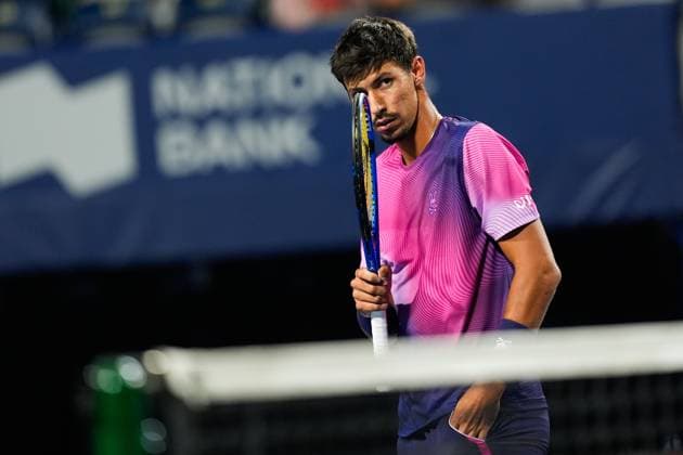 National Bank Open 2025 - Day 6 TORONTO, CANADA - JULY 31 : Alexei Popyrin of Australia celebrates after a point against Daniil Medvedev on day six of the 2025 National Bank Open at Sobeys Stadium in Toronto, Ontario, Canada on July 31, 2025. Mert Alper Dervis Anadolu Ontario Canada. Editorial use only. Please get in touch for any other usage.  Copyright: x2025xAnadoluxMertxAlperxDervisx