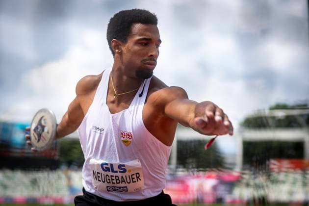 Deutsche Leichtathletik-Meisterschaften (Mehrkampf); Dresden, 01.08.2025 Leo Neugebauer (VfB Stuttgart); Deutsche Leichtathletik-Meisterschaften (Mehrkampf) am 01.08.2025 im Heinz-Steyer-Stadion, Dresden (Sachsen). *** German Athletics Championships All-around Dresden, 01 08 2025 Leo Neugebauer VfB Stuttgart German Athletics Championships All-around on 01 08 2025 at Heinz Steyer Stadium, Dresden Saxony Copyright: xBEAUTIFULxSPORTS AxelxKohringx
