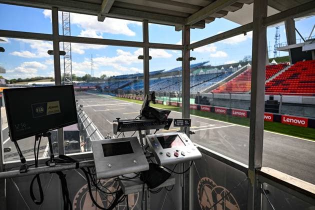 Formel 1 GP Ungarn Budapest. Freitag, 01.08.2025 Der Start tower ; Formel 1 GP Ungarn Budapest. Freitag, 01.08.2025 Copyright: xBEAUTIFULxSPORTS Erlhofx