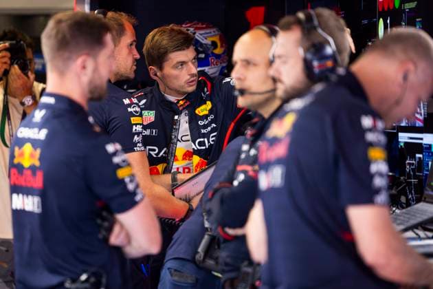 F1 - HUNGARIAN GRAND PRIX 2025 VERSTAPPEN Max (ned), Red Bull Racing RB21, portrait during the 2025 Formula 1 Lenovo Hungarian Grand Prix, 14th round of the 2025 FIA Formula One World Championship, WM, Weltmeisterschaft from August 1 to 3, 2025 on the Hungaroring, in Mogyorod, Hungary - MogyorodHungary  Copyright: xJulienxDelfossex
