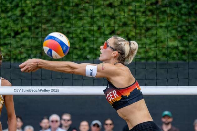 RECORD DATE NOT STATED European Championship, EM, Europameisterschaft - Beachvolleyball Düsseldorf, 01.08.2025 Louisa Lippmann (GER); European Championship - Beachvolleyball Düsseldorf am 01.08.2025 Copyright: xBEAUTIFULxSPORTS PeterxWeberx
