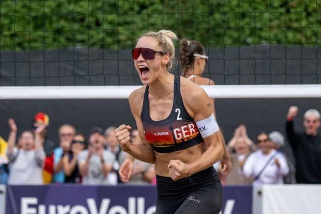 RECORD DATE NOT STATED European Championship, EM, Europameisterschaft - Beachvolleyball Düsseldorf, 01.08.2025 Louisa Lippmann (GER); European Championship - Beachvolleyball Düsseldorf am 01.08.2025 Copyright: xBEAUTIFULxSPORTS PeterxWeberx