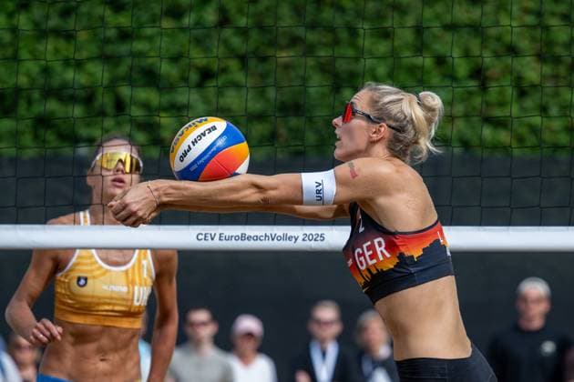 RECORD DATE NOT STATED European Championship, EM, Europameisterschaft - Beachvolleyball Düsseldorf, 01.08.2025 ; European Championship - Beachvolleyball Düsseldorf am 01.08.2025 Copyright: xBEAUTIFULxSPORTS PeterxWeberx